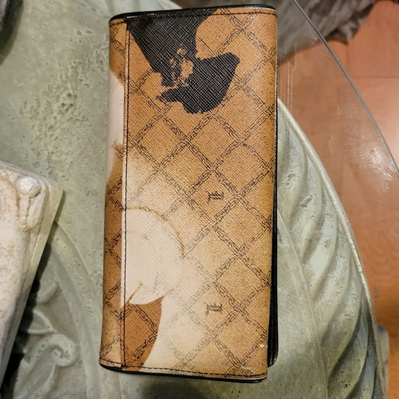 L.A.M.B. by Gwen Stefani Stencil Pattern Elmwood Bag and Wallet Set #375 - Picture 5 of 17